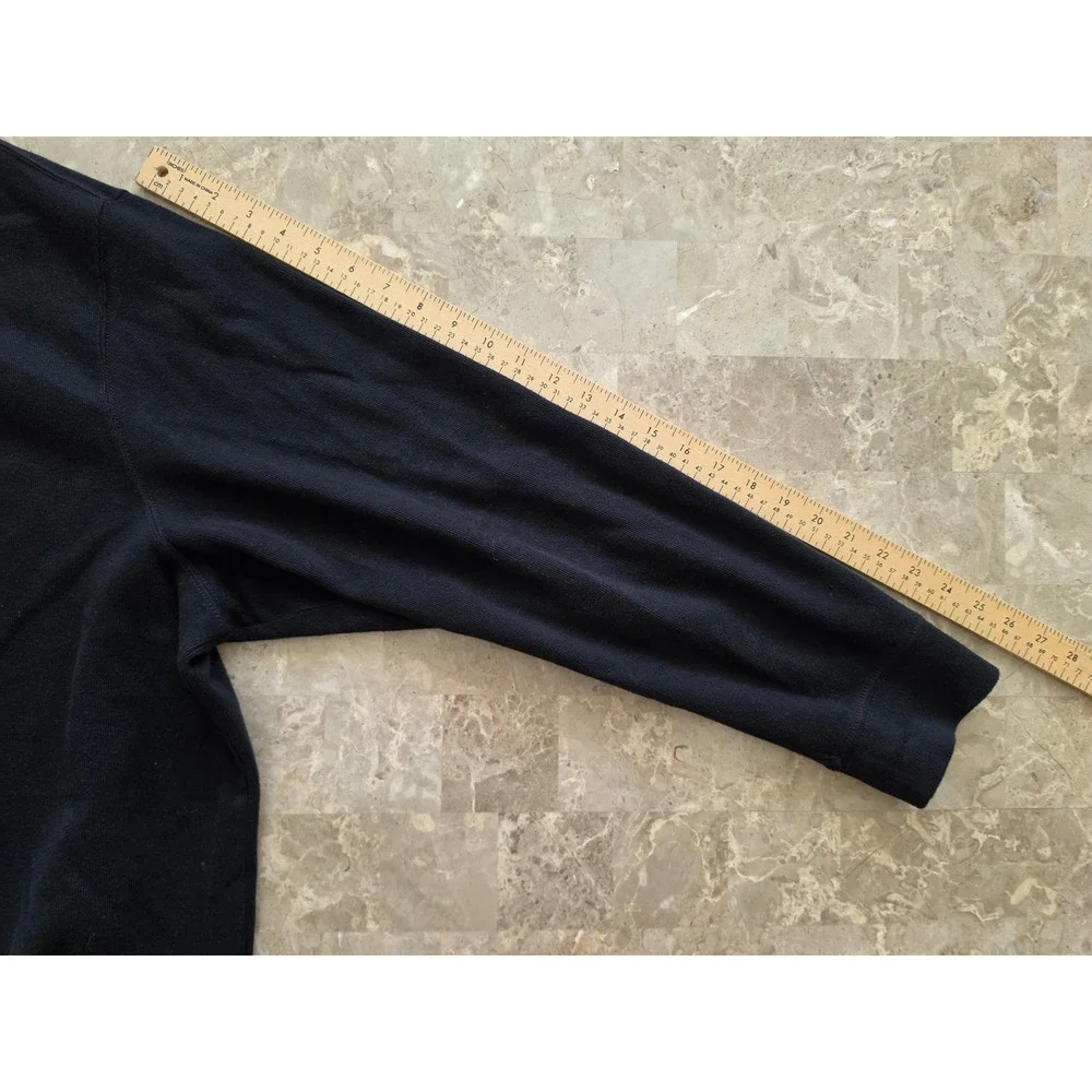 Polo Ralph Lauren Estate Rib Quarter Zip Pony Pullover Black Cotton Mens 2XL/2XB